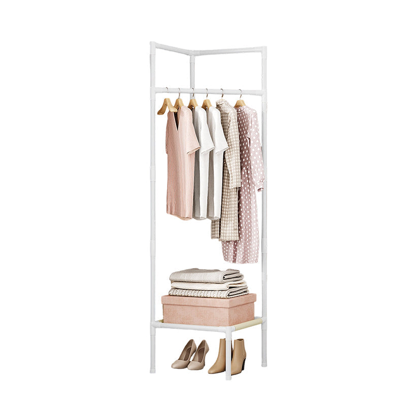 🛍️ Limited-Time Drop ⚡🛏️Space-Saving Garment Rack – Slim Folding Clothes Organizer with Storage Shelf