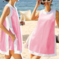 ⏰Hot Sale 50% OFF🎽Women's Casual Color Block Sleeveless Tops Matching Shorts🩳 with Pockets