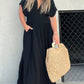 🌸Hot Sale 50% OFF💗New Fashion Slit V-neck Effortless Long Dress