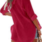 🏝️Summer Hot Sale 50% OFF👗Women's Beach Pocketed Hooded Shirt Top