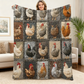 💰 Big Savings Inside - 49% Discount🐔Vintage Flannel Blanket with Chicken Pattern
