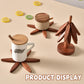 ✨Natural Tree Trivet Set - 4 * Trivets & 1 * Stand Like a Christmas Tree