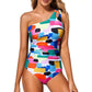 💥LAST DAY SALE 50% OFF🏖️👙Women's One-Shoulder One-Piece Swimsuit with Tummy Control