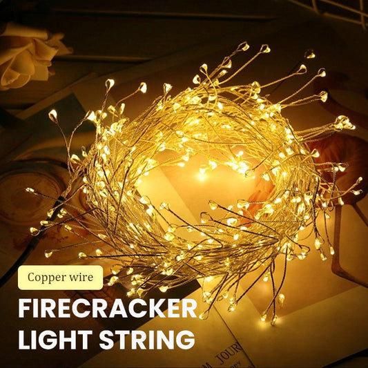 ✨✨LAST DAY SALE 49% OFF!!✨✨Copper Wire Firecracker String Lights – Festive Outdoor & Indoor Decoration