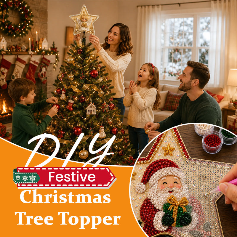 🎄 Holiday Favorites - Buy 2 Get 1 Free🎁DIY Christmas Tree Topper – Festive Holiday Tree Decoration Craft Kit