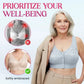 ⏳Hot Sale Only £7.99!!!🖤⏰Comfortable Wireless Front Closure Breathable Cotton Lifting Bra for Seniors