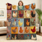 💰 Big Savings Inside - 49% Discount🐔Vintage Flannel Blanket with Chicken Pattern