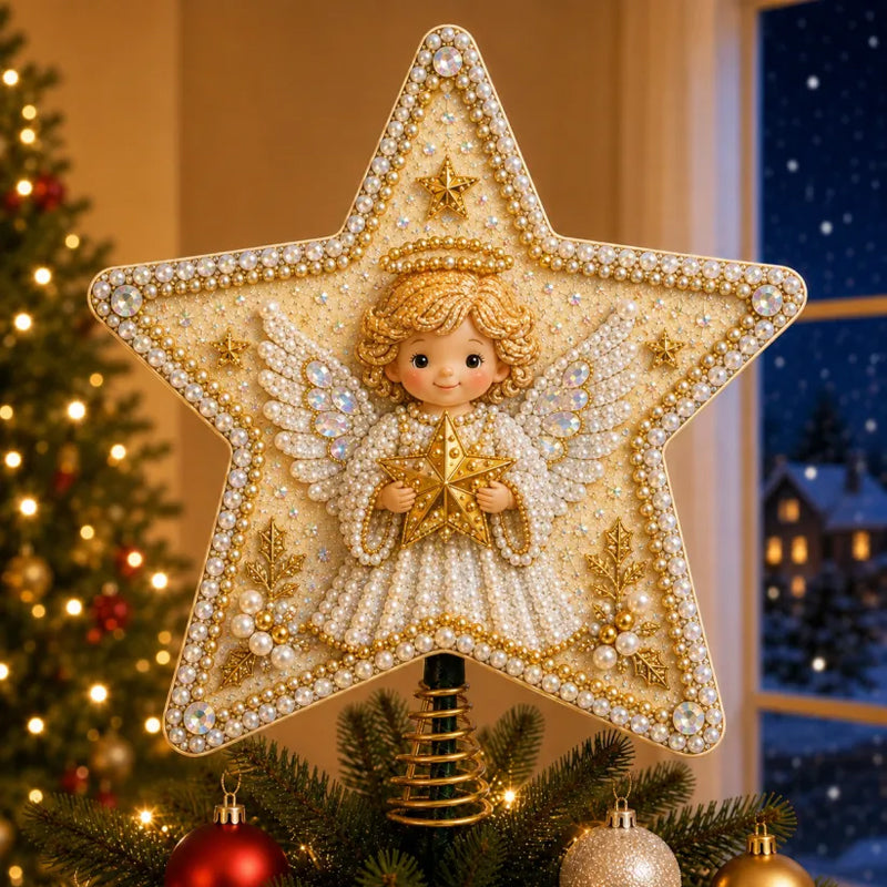 🎄 Holiday Favorites - Buy 2 Get 1 Free🎁DIY Christmas Tree Topper – Festive Holiday Tree Decoration Craft Kit