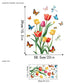 🔥Last Day Sale - ￡6.99!🎁💐Colorful Floral Bouquet Window Sticker🖼️ Cut to any size you like!
