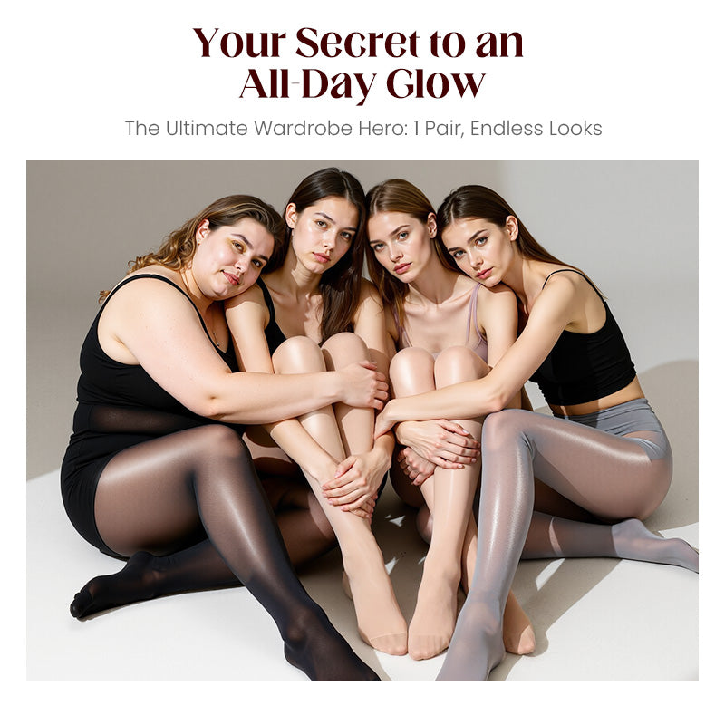 🏆 BUY 1 GET 1 FREE! 🔥 Women’s Sheer Tights – High-Waisted Transparent Shiny Pantyhose for Party & Daily Wear