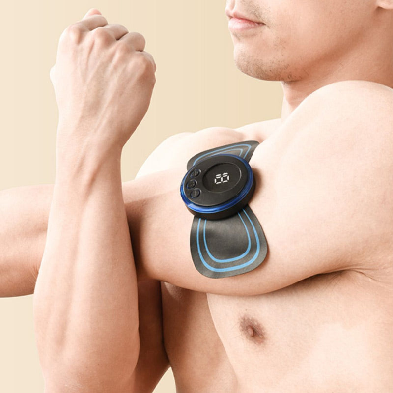 🔥Christmas Sale - BUY 1 GET 1 FREE🎁Portable Massager with 8 Modes and LCD Screen - Mini Muscle Stimulator for Pain Relief