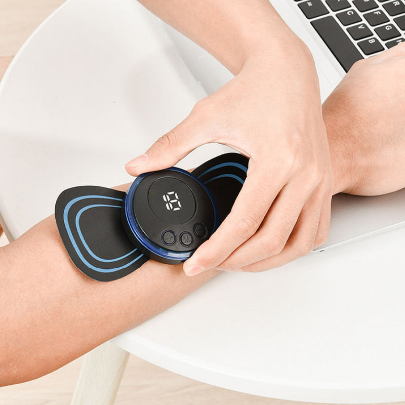🔥Christmas Sale - BUY 1 GET 1 FREE🎁Portable Massager with 8 Modes and LCD Screen - Mini Muscle Stimulator for Pain Relief