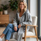 🍂 Women’s Hooded Long Sweatshirt – 🧥 Relaxed Fit Pullover Top for Autumn & Winter