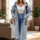 🍂 Women’s Hooded Long Sweatshirt – 🧥 Relaxed Fit Pullover Top for Autumn & Winter
