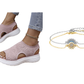🎉 Final Chance £14.99 💰Women's Breathable Knit Platform Sandals ✨