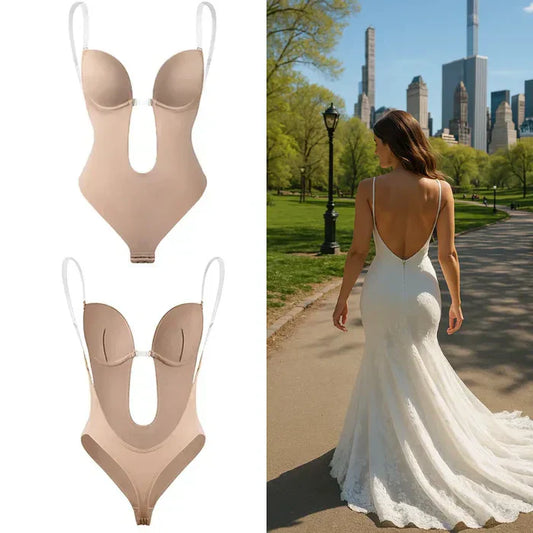 ✨LAST DAY 49% OFF✨Backless Body Shaper Bra - Seamless Lift & Tummy Control | Invisible Under Backless Dresses & Tops | UK Sizes