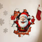 🎁Christmas Sale - Only £5.99🎄🎅 3D Christmas Wall Stickers – Creative Holiday Home Decor