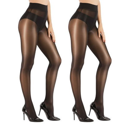🏆 BUY 1 GET 1 FREE! 🔥 Women’s Sheer Tights – High-Waisted Transparent Shiny Pantyhose for Party & Daily Wear