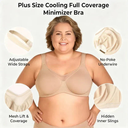 ⏳Last Day Special Price £7.99💐Women's Elegant Sheer Full Coverage Plus Size Bra👍