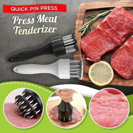🔥Last Day Sale: Only ￡7.99!!⚡50K+ SOLD!🥩Stainless Steel Meat Tenderizer Needle 21 Pin Steak BBQ Kitchen Cooking Tool