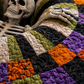 🎃Gifts They’ll Love ✨3D Skeleton Vortex Quilted Round Halloween Rug