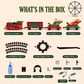 🚂Xmas Sale - 50% OFF🎅 Christmas Tree Train Set – Light-Up Festive Train with Santa & Magical Steam Effects