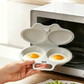 Microwave Egg Cooker – Perfect poached eggs in 2 mins, no oil & splash-proof – Quick, healthy & mess-free breakfast 🌿