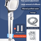 4-mode Handheld Pressurized Shower Head with Pause Switch