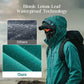 Fall New Arrivals-Outdoor Waterproof Sports Hooded Jacket– Windproof Breathable Sports Raincoat with Multi-Pockets, Durable & Abrasion-Resistant