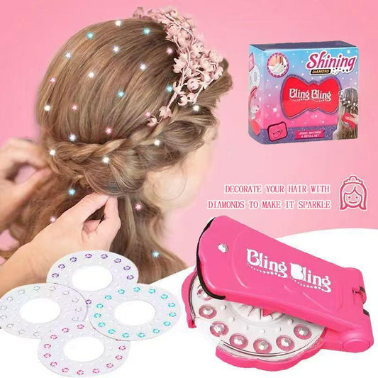🎅Christmas Sale 50% OFF✨Glitter Diamond Styling Tools Hair Gemstone Styling Set