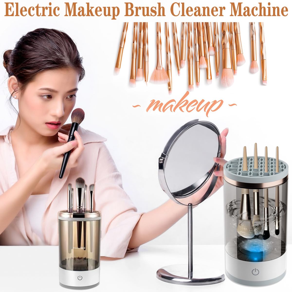 🔥Black Friday Sale 50% OFF🔥Automatic Makeup Brush Cleaner Machine