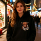 🎅CHRISTMAS SALE 50% OFF!!🎁🐄Cute Highland Cow Fleece Hoodie – Cozy Warm Hooded Sweatshirt for Women