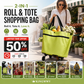 🛍️ Shop Online & Save ✨🛢️2-in-1 Foldable Shopping Cart – Portable Rolling Grocery Trolley
