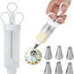 🎁 Perfect Picks - Buy 2 Get 1 Free✨Stainless Steel Cake Decorating Gun – 18-Piece Frosting Piping Kit