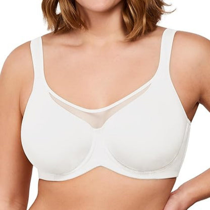 ⏳Last Day Special Price £7.99💐Women's Elegant Sheer Full Coverage Plus Size Bra👍