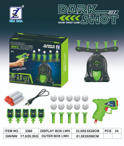 🎁🎅Christmas Special Sale - 50% OFF💝Glow-in-the-Dark Shooting Target Practice Kids Shooting Toy Gun Set