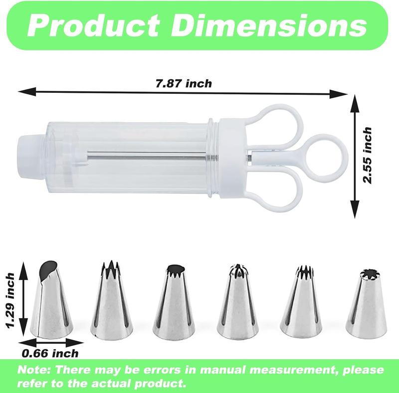 🎁 Perfect Picks - Buy 2 Get 1 Free✨Stainless Steel Cake Decorating Gun – 18-Piece Frosting Piping Kit