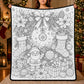 🎄Christmas Essentials Only £15.99✨ DIY Christmas Drawing Blanket with 24 Washable Markers