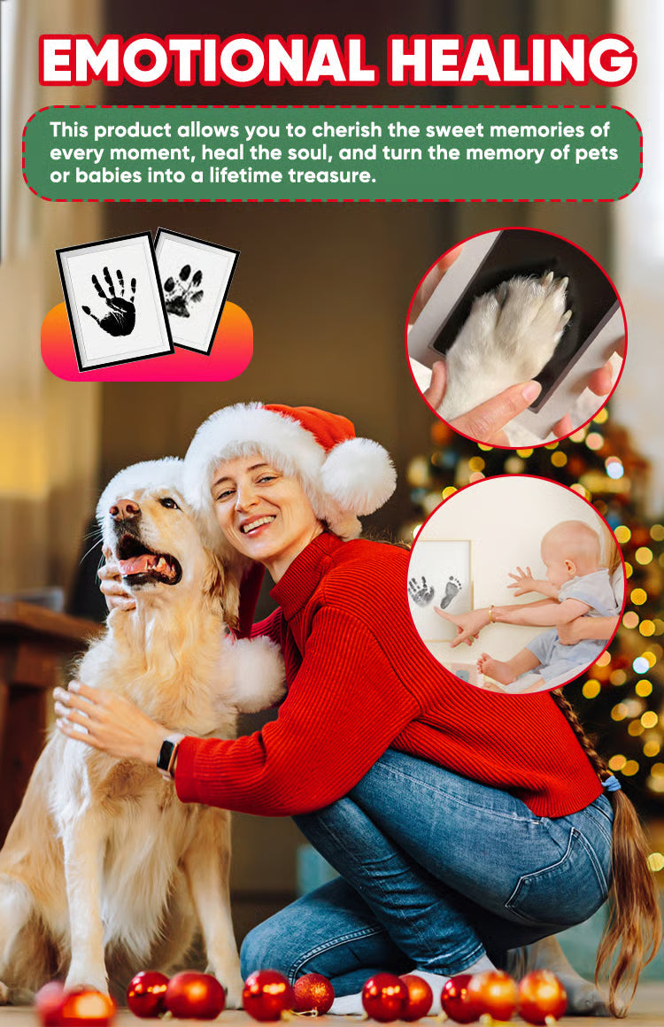 🔥Buy Two Get One Free - 3pcs⭐Pet Paw Print Kit for Dogs & Cats Keepsake Memories