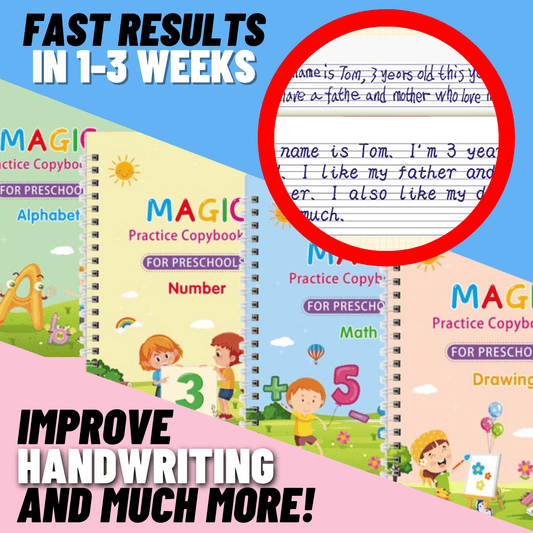 🏆Last Week Special Price ￡6.99!!📓Children's Magic Copybooks