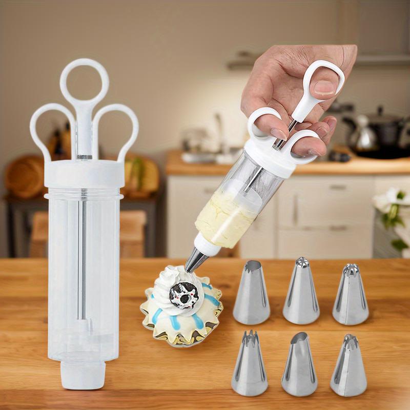 🎁 Perfect Picks - Buy 2 Get 1 Free✨Stainless Steel Cake Decorating Gun – 18-Piece Frosting Piping Kit