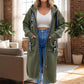 🍂 Women’s Hooded Long Sweatshirt – 🧥 Relaxed Fit Pullover Top for Autumn & Winter