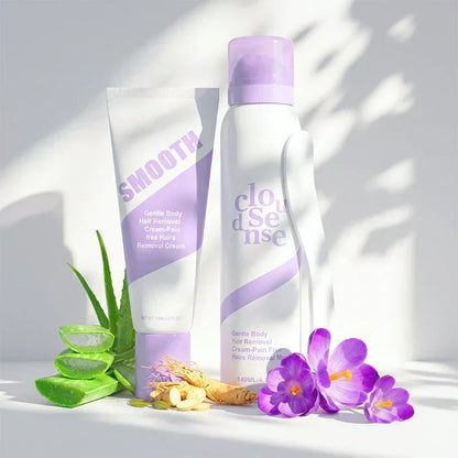 🧴Summer Must-Have🤩Now 50% OFF! 💖Gentle & Painless Hair Removal Cream Duo for Sensitive Skin Say Goodbye To Unwanted Hair Without Pain! 👋