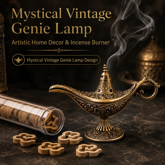 🪔Buy 2 Get 1 Free🔥Vintage Aladdin Genie Lamp Incense Holder – Aladdin-Inspired Aromatherapy Home Decor