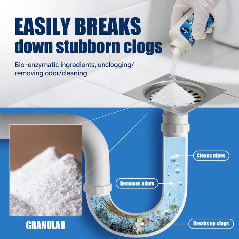 🚽 LIMITED-TIME 50% OFF! ✨ Multifunctional Pipe Unblocker – Clog Removal, Odor Elimination, Safe 🔧