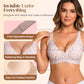 🏆 Last Day Special Price £9.99 ! 💐Jelly Wireless Womens Comfortable Wireless Bras Push Up Bralettes Seamless Tshirts Bras Deep V Everyday Bras