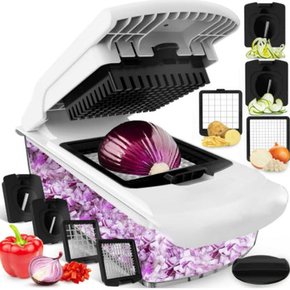 🥳2026 Hot Sale - Only￡19.99💞50K+ SOLD!🔥Multi-Functional Quick Cutting Vegetable Slicer Set