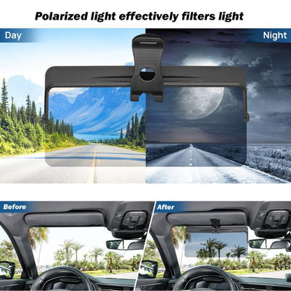 🎄Christmas Sale🚗Universal Car Sun Visor With Polarized Glare Protection