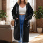🍂 Women’s Hooded Long Sweatshirt – 🧥 Relaxed Fit Pullover Top for Autumn & Winter
