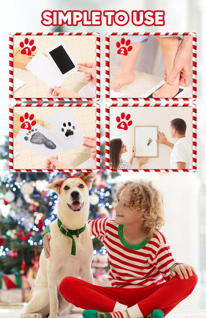 🔥Buy Two Get One Free - 3pcs⭐Pet Paw Print Kit for Dogs & Cats Keepsake Memories